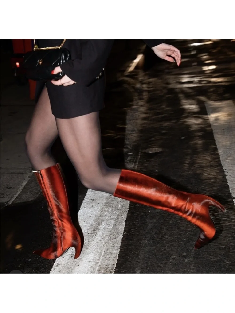 New Tory Burch TALL PRINTED CALF HAIR BOOT 40 $1,665